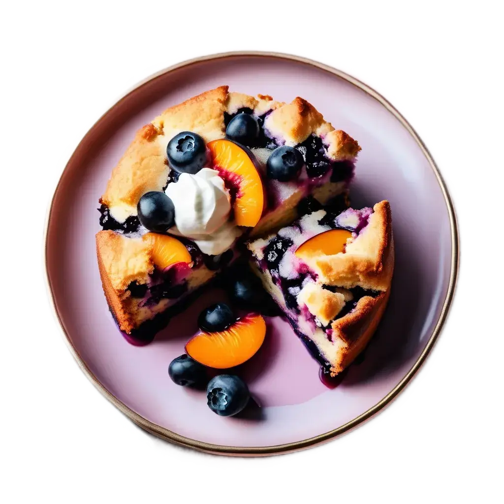 Peach and Blueberry  Cake