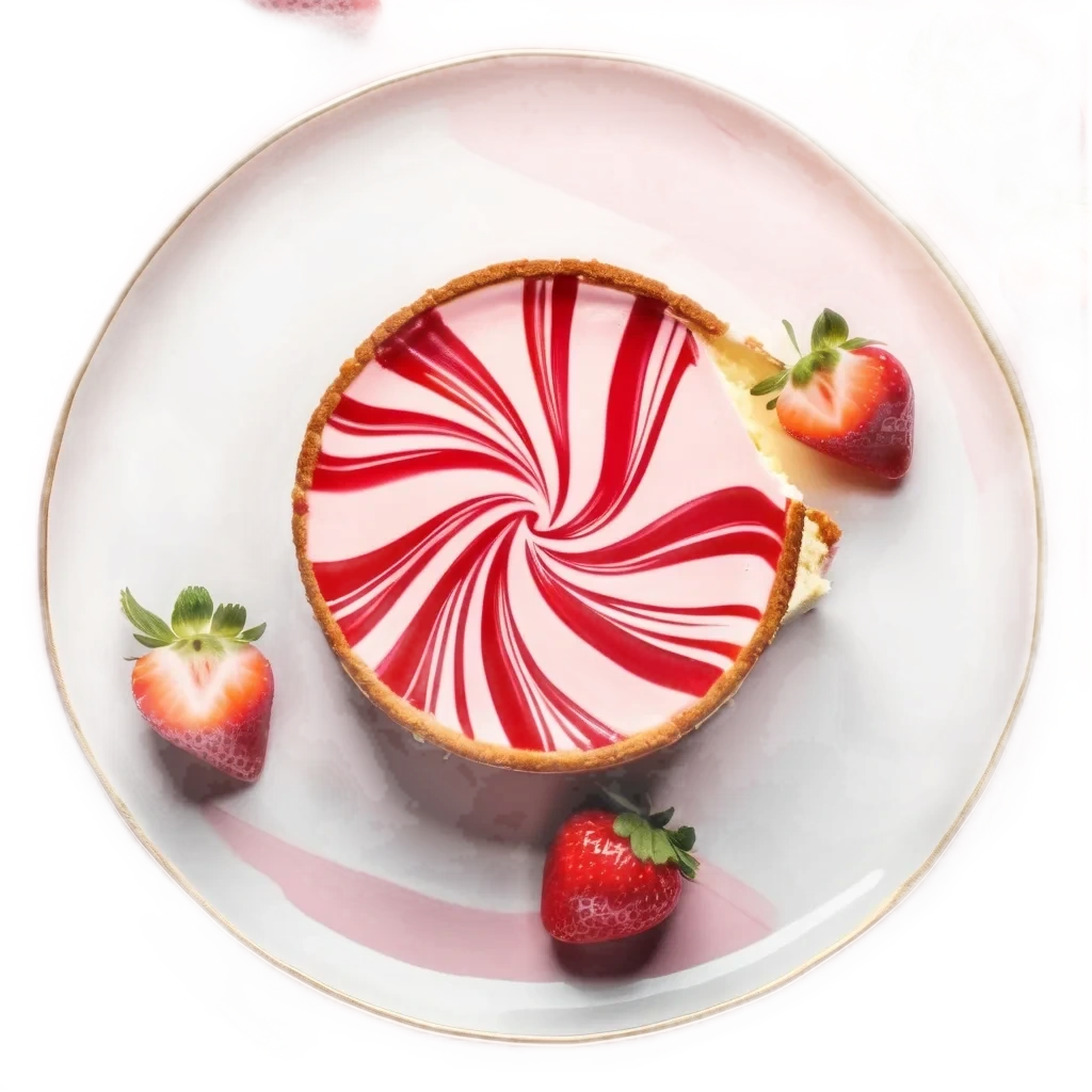 Strawberry Swirl Cheesecake